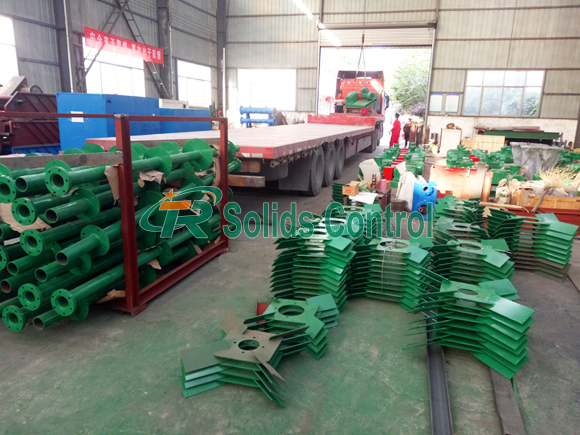 Solids control equipment delivery, API certified solids control product, drilling mud agitator