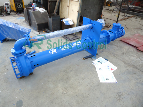 Submersible slurry pump, centrifuge feeding pump