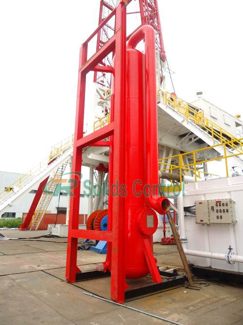 Oilfield poor boy degasser, API standard mud gas separator