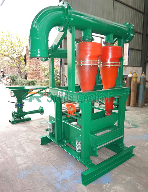 Solid control desander, mud mixing hopper for oilfield