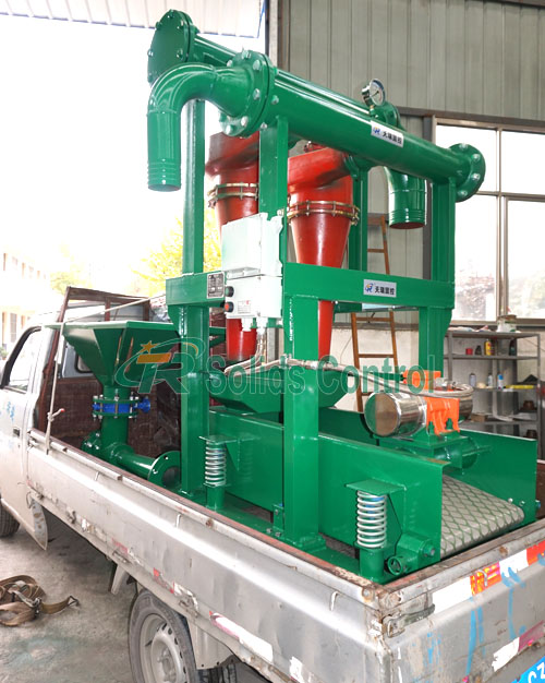 Drilling fluid desander, high efficient mud mixing hopper